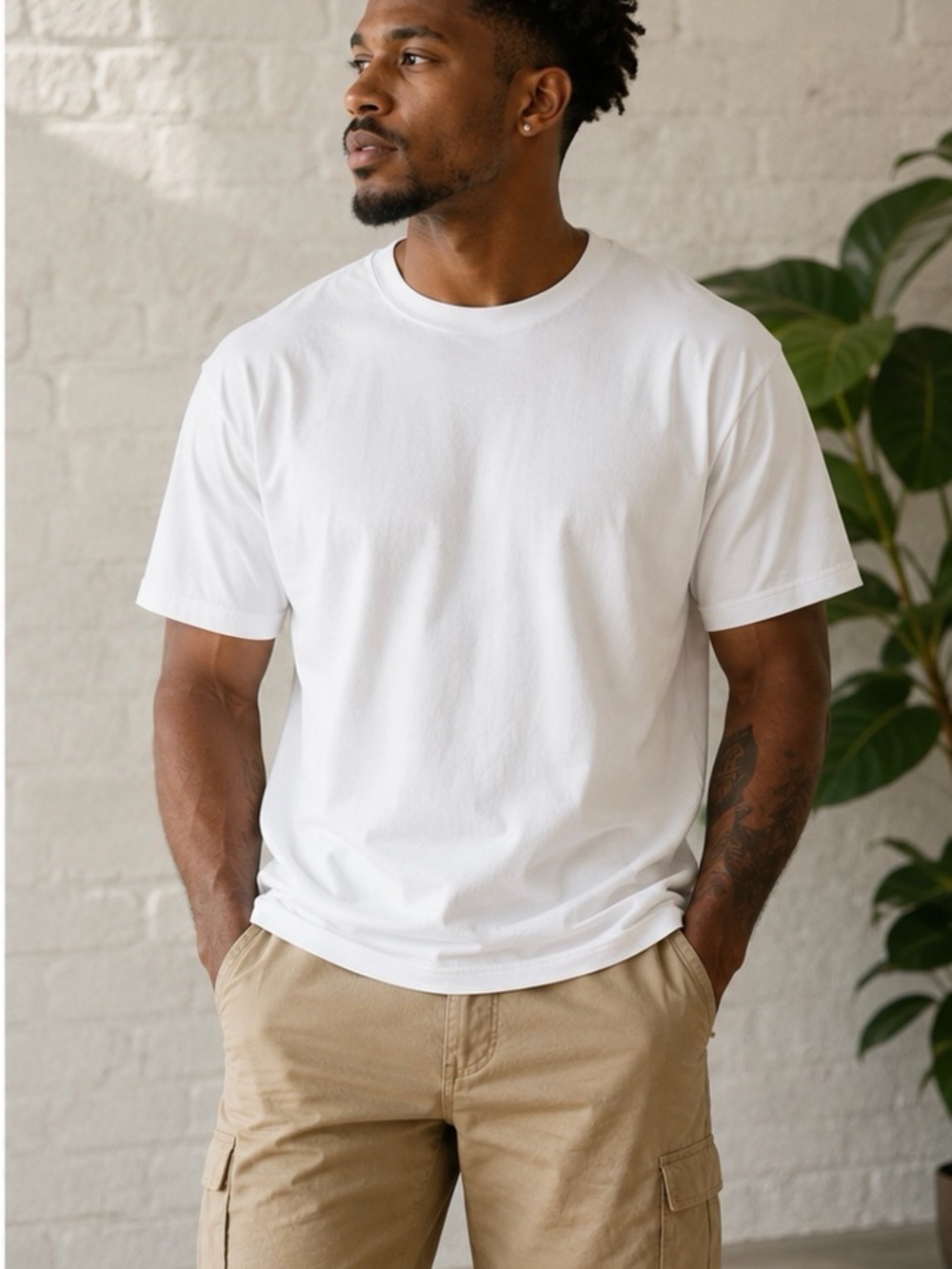 Jockey White Crewneck Short Sleeve Tee